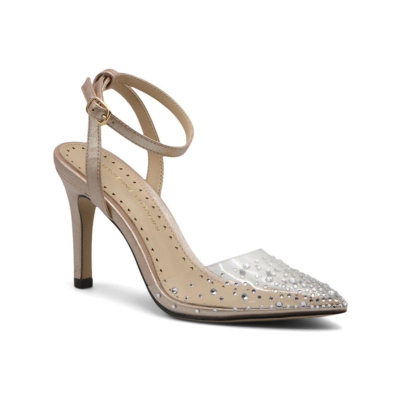 NERVE Womens Rhinestone Vinyl Pumps