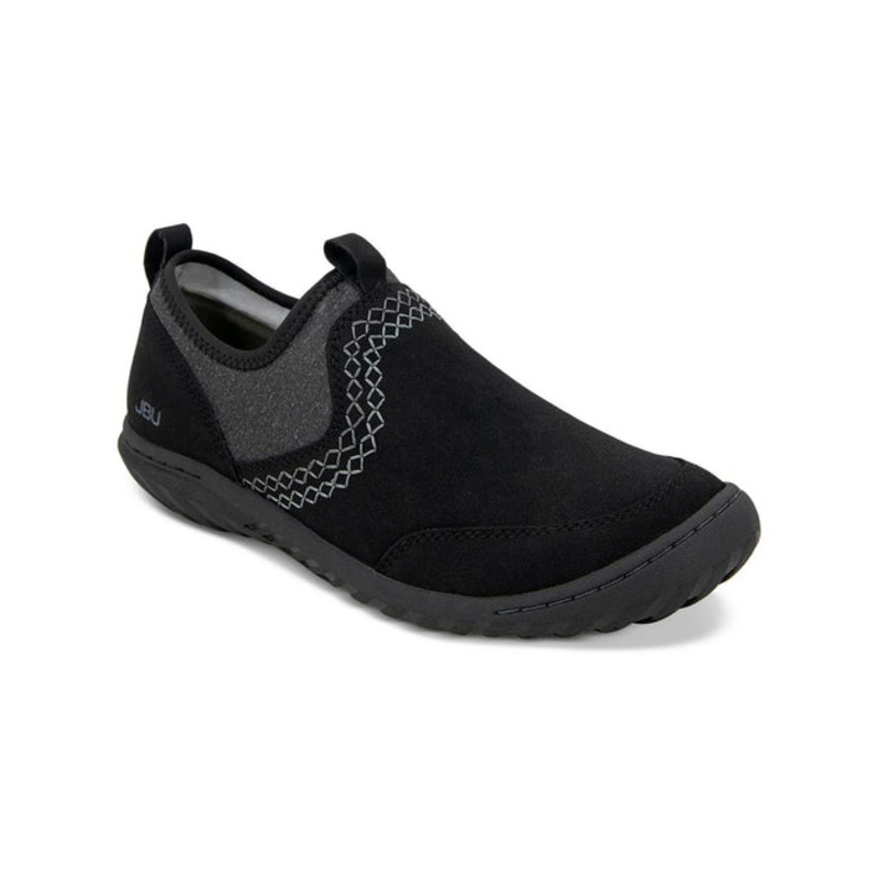 Womens Leather Slip-On Sneakers